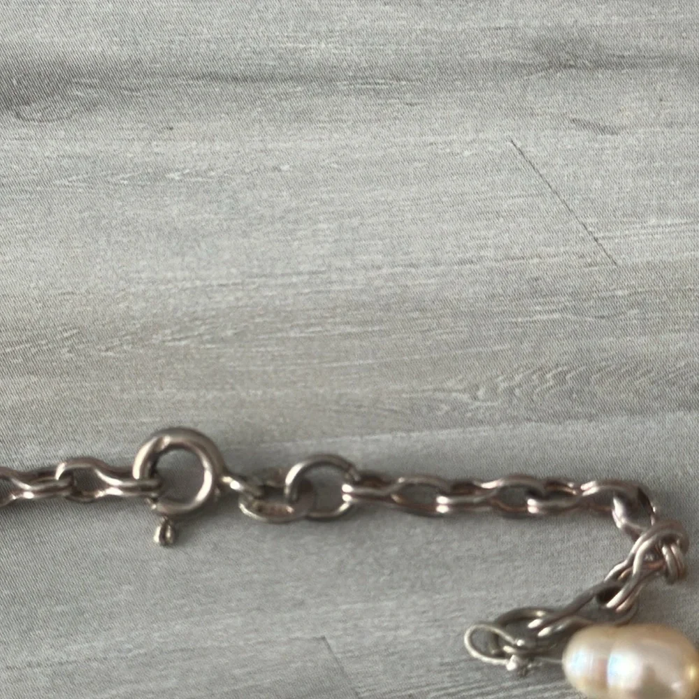 Elegant 925 ITALY real freshwater pearls